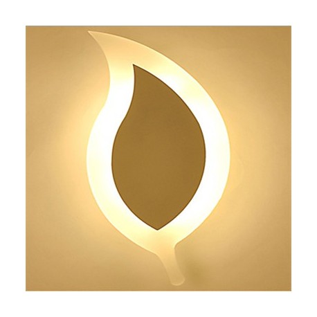 30*15.5CM 8W Creative Simple Fashion ModernAcrylic Contracted Wall Lamp Alloy Small Leaves LED Light