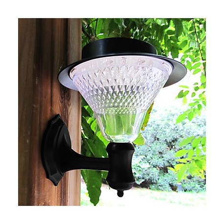 Outdoor Solar Power 16LED White Villa Wall Mount Garden Courtyard Door Path Light Lamp(CIS-57237)