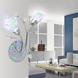 34*26CM Creative Flowers Contemporary And Contracted Creative Crystal Wall Lamp Led Lights