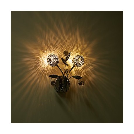 Wall Sconces Crystal / LED / Mini Style / Bulb Included Modern/Contemporary Metal