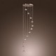 Max 10W Modern/Contemporary Crystal / Mini Style / Bulb Included Chrome Metal Pendant Lights Living Room / Bedroom / Dining Room
