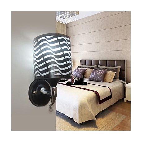 E27 25*13CM 10-15㎡Wrought Iron Sheepskin Modern Wall Lamp Led Lights