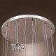 Max 10W Modern/Contemporary Crystal / Mini Style / Bulb Included Chrome Metal Pendant Lights Living Room / Bedroom / Dining Room