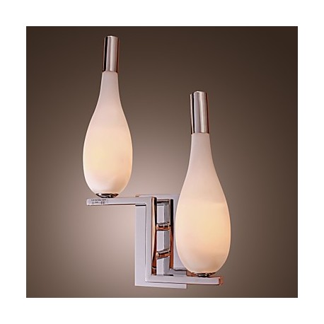 Crystal Wall Light with 2 Lights - Bottle Shaped Shade