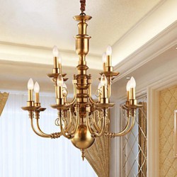 Chandeliers LED / Bulb Included Traditional/Classic / Rustic/Lodge Living Room / Bedroom Metal