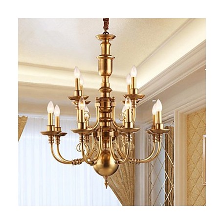 Chandeliers LED / Bulb Included Traditional/Classic / Rustic/Lodge Living Room / Bedroom Metal