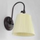 Iron Wall Lamp with Fabric Shade in 1 Light