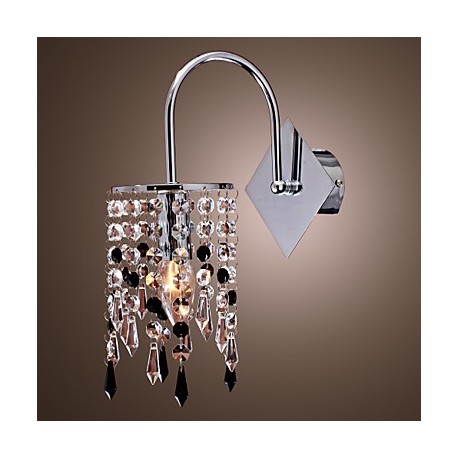 Wall Light with Elegant Crystal Drop