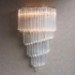 60W E14 Chrome Finish Wall Light with Crystal Glass Strips and 3 Lights