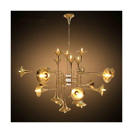 5 / Country Mini Style Electroplated Metal Chandeliers Living Room / Bedroom / Dining Room / Game Room