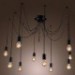 Chandelier Vintage Design Bulbs Included Living 10 Lights