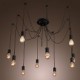 Chandelier Vintage Design Bulbs Included Living 10 Lights