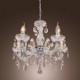 New Upligh Chrome Ceiling lamp 5 Candle light Acrylic Fixture Chandelier Pendant