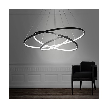 90WPendant Light Modern Design/ LED Three Rings/ 220V~240/100~120V/Special for office,Showroom,Living Room