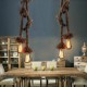 Pendant Lights Bulb Included 2 Lights Industrial wind restoring ancient ways is the cafe bar counter creative droplight