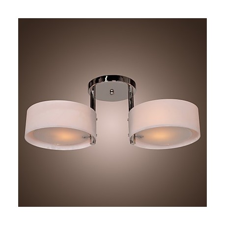 Max 60W Modern/Contemporary Chrome Metal Chandeliers / Flush Mount Living Room / Bedroom / Dining Room / Entry