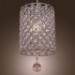 Crystal Drop Pendant Light in Cylinder Style