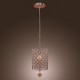 Crystal Drop Pendant Light in Cylinder Style