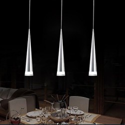 Max 5W Modern/Contemporary LED Chrome Metal Pendant Lights Living Room / Bedroom