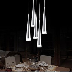 Max 5W Modern/Contemporary LED Chrome Metal Pendant Lights Living Room / Bedroom
