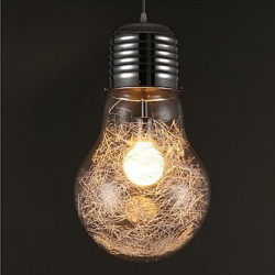 E27 Line 1M Led Simple Ideas With A Large Light Bulb Glass Chandelier Personality Droplight Lamp