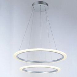 Modern 2 Ring LED Pendant Light chandeliers Lighting Fixtures with 42W CE FCC ROHS