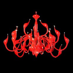 Modern Chandelier Light 24 Lights LED G4 Red Painting/ Bulb Included/ Living Room / Bedroom