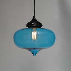 Bubble Design Pendant, 1 Light with Transparent Shade