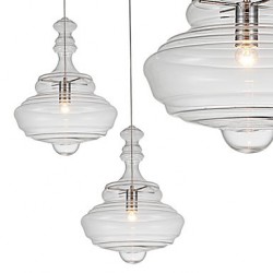 Artistic Pendant Lamp/1 Light/Modern SimplicityColorless/Clear/Glass