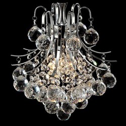 Max 60W Modern/Contemporary Crystal Chrome Chandeliers / Pendant Lights Living Room / Bedroom