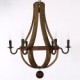 Vintage Amercian Rustic Wooden Pendant Wine Barrel Chandelier Lamp Liviing and Bedroom Lamp