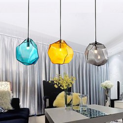 Pendant, 3 Light, Italy Style Transparent Electroplating