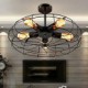 Industrial Vintage Metal Fan Pendant Lamp Steampunk Ceiling Chandelier Light