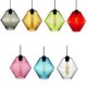 E27 17*24CM Line 1M Candy Color Single Head Art Glass Chandelier Led