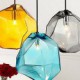 E27 220V 18x18CM Creative Ice Crystal Personality Glass Diamond Pendant Chromatic Droplight Lamp Led Light