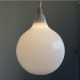 Milk white glass bottle Pendant Lamp Natural Curve C