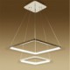 Modern Design/48W LED Pendant Light Two Rings Squareness/Fit for Showroom,Living Room, Dining Room,office, Game Room