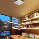 Modern Design/48W LED Pendant Light Two Rings Squareness/Fit for Showroom,Living Room, Dining Room,office, Game Room