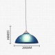 E27 10-15㎡ 29.5*15CM Line 1M Single Head Acrylic Line Pvc Transparent Chimney Droplight Supermarket Restaurant LED Lamp