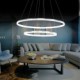 Modern Design Pendant Lights/45W High Quality LED Acrylic Double Ring/Fit for Living Room, Dining Room,Study Room/Office