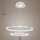 Modern Design Pendant Lights/45W High Quality LED Acrylic Double Ring/Fit for Living Room, Dining Room,Study Room/Office