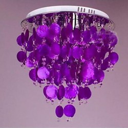 Warm Crystal Ceiling Lamp Shell LED