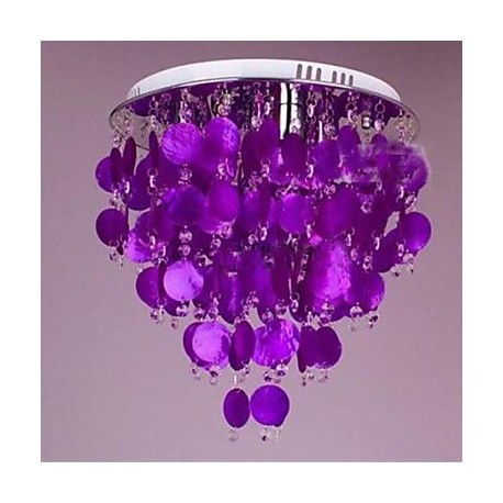 Warm Crystal Ceiling Lamp Shell LED