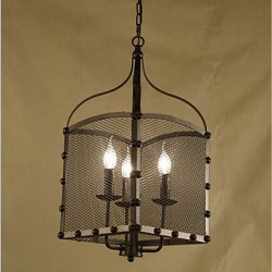 A restaurant Net Cover Personality Retro Industrial Wind Cafe Wrought Lron Chandelier