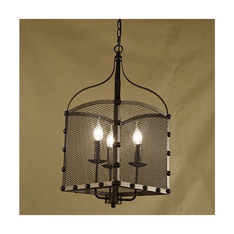 A restaurant Net Cover Personality Retro Industrial Wind Cafe Wrought Lron Chandelier