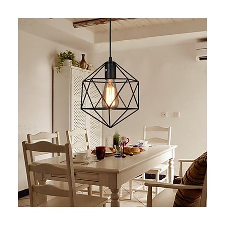 E27 5-15㎡ Geometrical Line Diamond Wrought Iron Chandelier Pendant Lights LED Modern/Contemporary