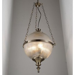 Iron Bronze Chandelier Lamp Glass