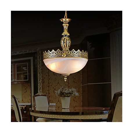 Traditional/Classic / Vintage / Retro Bronze Metal Pendant Lights Living Room / Bedroom / Dining Room / Study Room/Office / Hall