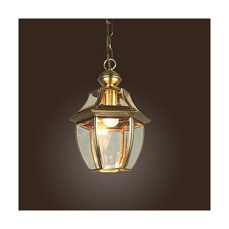 Max 60W Traditional/Classic / Lantern Mini Style Electroplated Pendant Lights Living Room / Bedroom / Dining Room