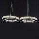24W Modern/Contemporary Crystal Chrome Metal Pendant Lights Living Room / Dining Room